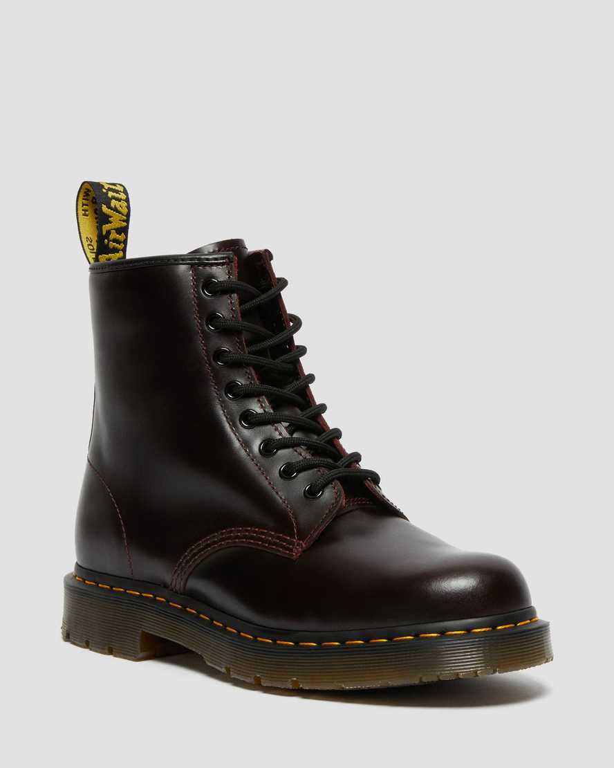 Dr Martens 1460 Slip Resistant Atlas Leather Lace Up Miesten Nilkkurit Viininpunainen  Suomi |  6132XQPUN