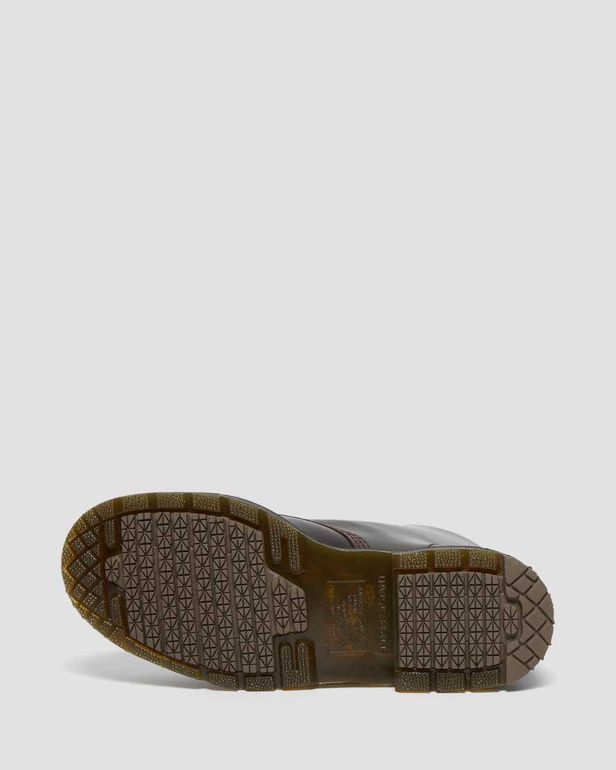 Dr Martens 1460 Slip Resistant Atlas Leather Lace Up Naisten Nilkkurit Viininpunainen  Suomi |  8067CGUDM