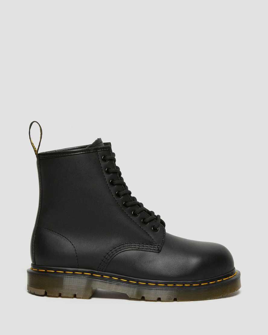 Dr Martens 1460 Slip Resistant Steel Toe Naisten Nilkkurit Mustat  Suomi |  7480JIMXZ