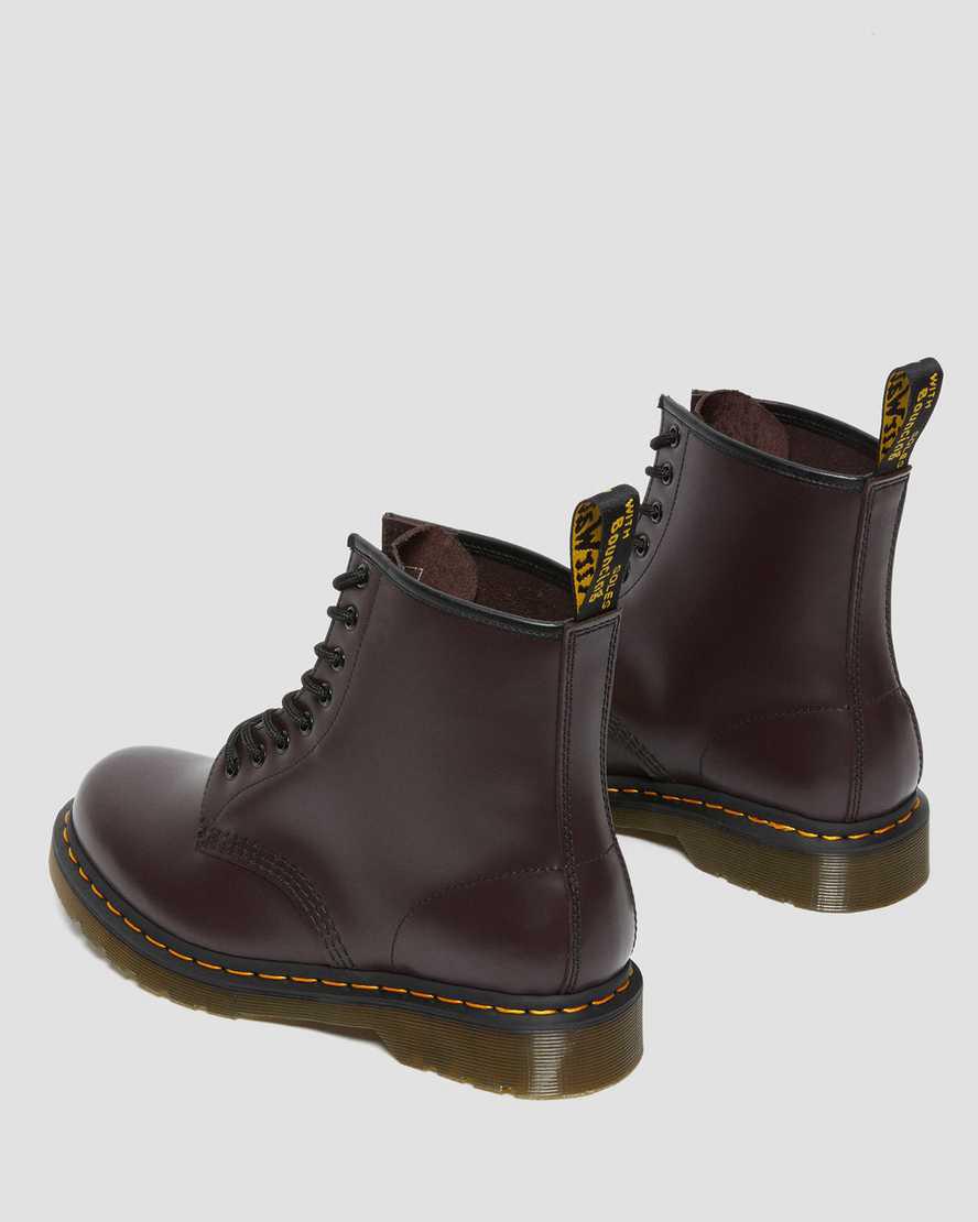Dr Martens 1460 Smooth Leather Lace Up Miesten Nilkkurit Viininpunainen  Suomi |  9625JXQMK