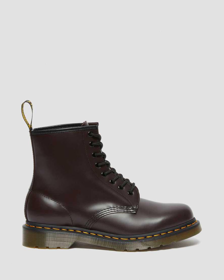 Dr Martens 1460 Smooth Leather Lace Up Miesten Nilkkurit Viininpunainen  Suomi |  9625JXQMK