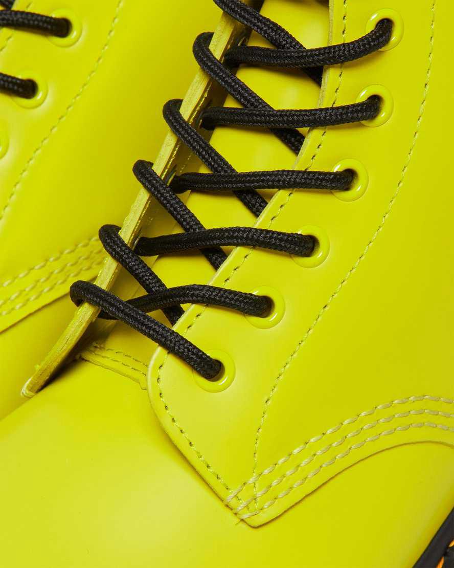 Dr Martens 1460 Smooth Leather Lace Up Miesten Originals Boots Keltainen  Suomi |  9706VWCEI