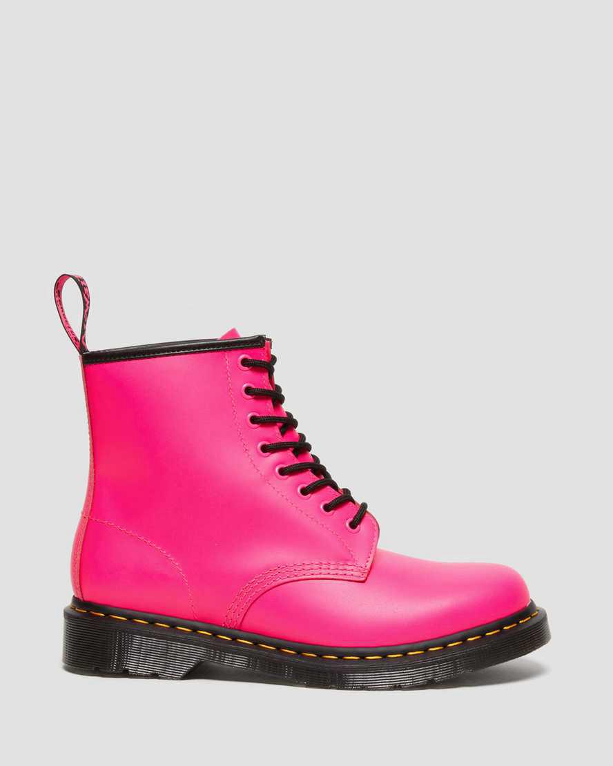 Dr Martens 1460 Smooth Leather Lace Up Naisten Nilkkurit Pinkki  Suomi |  1093GSNJT