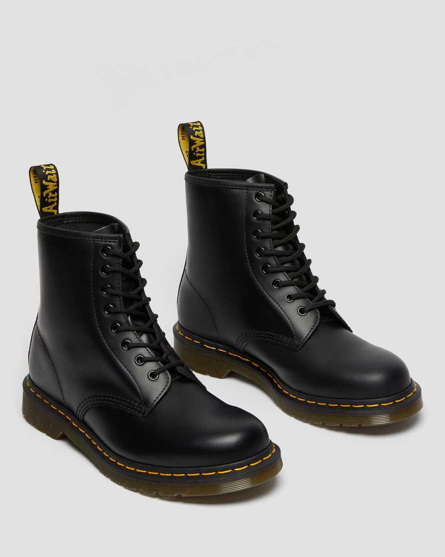 Dr Martens 1460 Smooth Leather Lace Up Naisten Nilkkurit Mustat  Suomi |  1298UDPXB