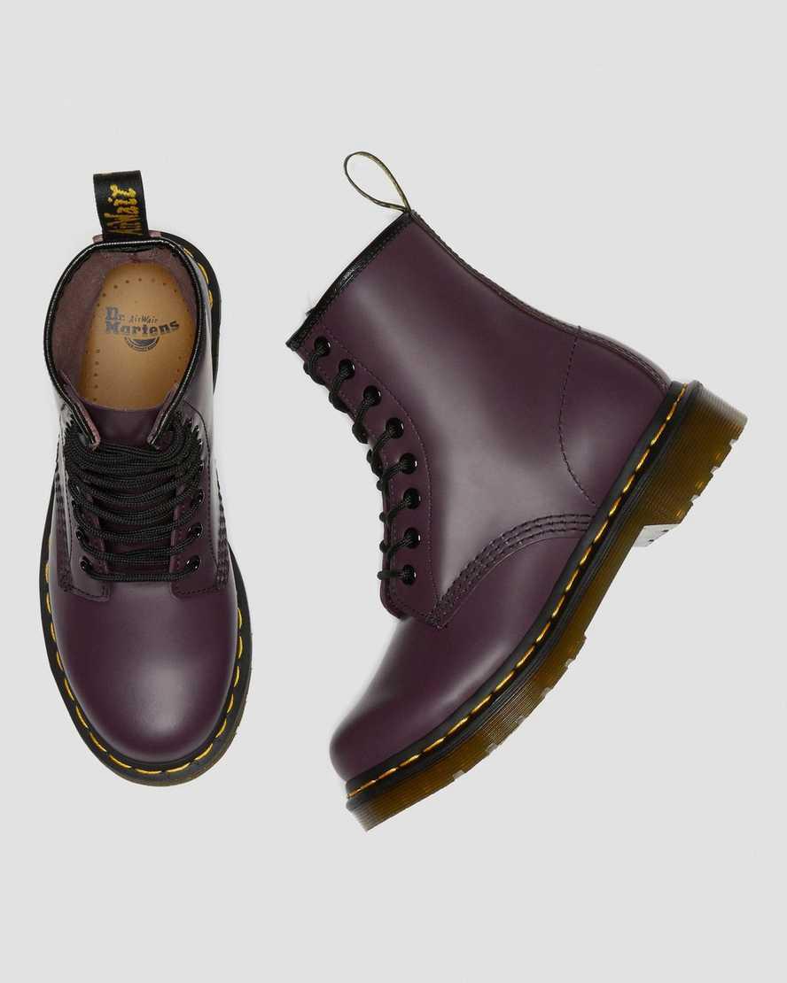 Dr Martens 1460 Smooth Leather Lace Up Naisten Nilkkurit Violetit  Suomi |  6304GDZTA