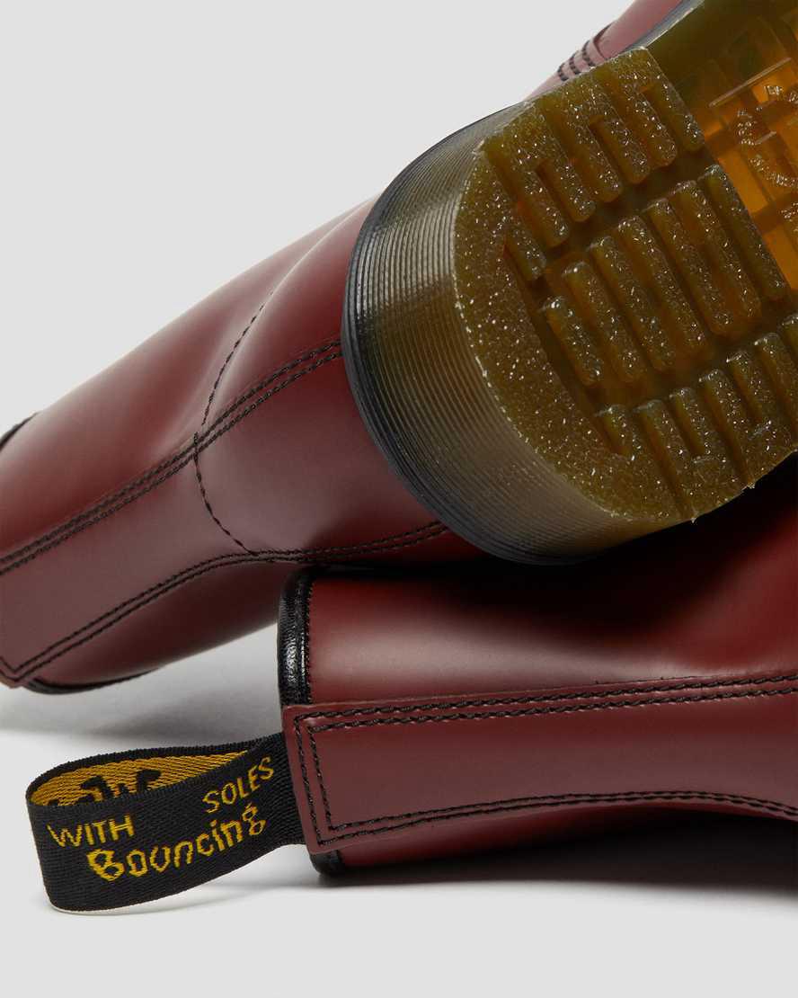 Dr Martens 1460 Smooth Leather Miesten Nauhasaappaat Punainen  Suomi |  8026DVAWH