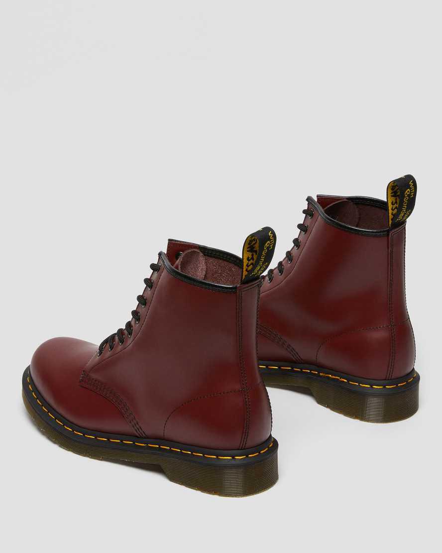 Dr Martens 1460 Smooth Leather Miesten Nauhasaappaat Punainen  Suomi |  8026DVAWH