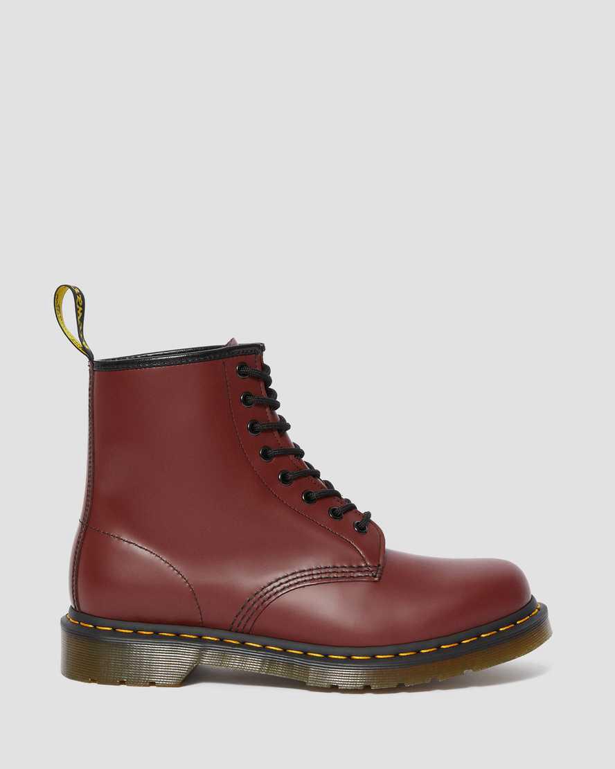Dr Martens 1460 Smooth Leather Miesten Nauhasaappaat Punainen  Suomi |  8026DVAWH