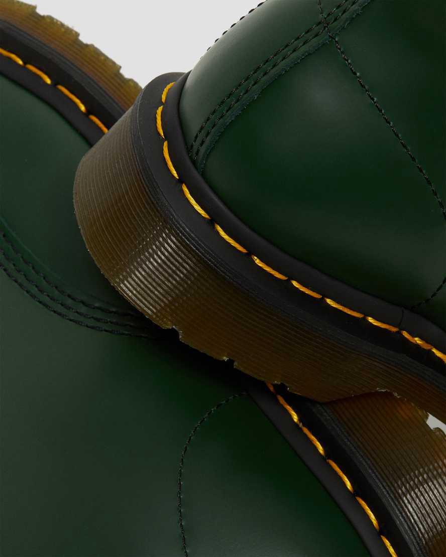 Dr Martens 1460 Smooth Leather Naisten Nauhasaappaat Vihreä  Suomi |  6107KLPJR