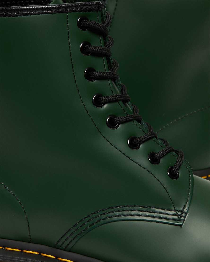 Dr Martens 1460 Smooth Leather Naisten Nauhasaappaat Vihreä  Suomi |  6107KLPJR