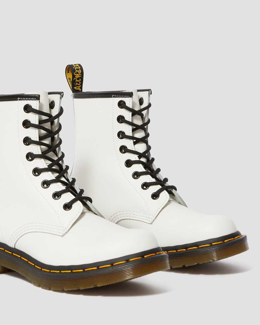 Dr Martens 1460 Smooth Leather Naisten Nauhasaappaat Valkoinen  Suomi |  8519OBUEJ