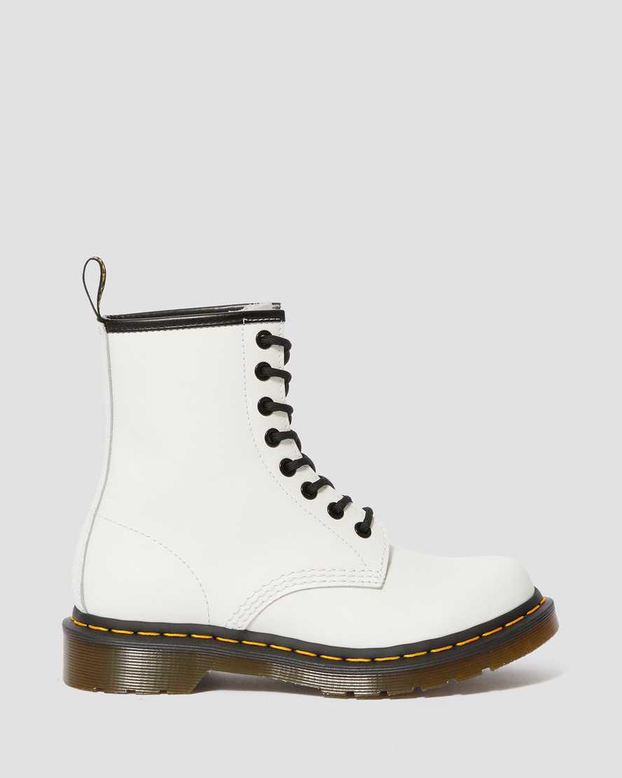 Dr Martens 1460 Smooth Leather Naisten Nauhasaappaat Valkoinen  Suomi |  8519OBUEJ