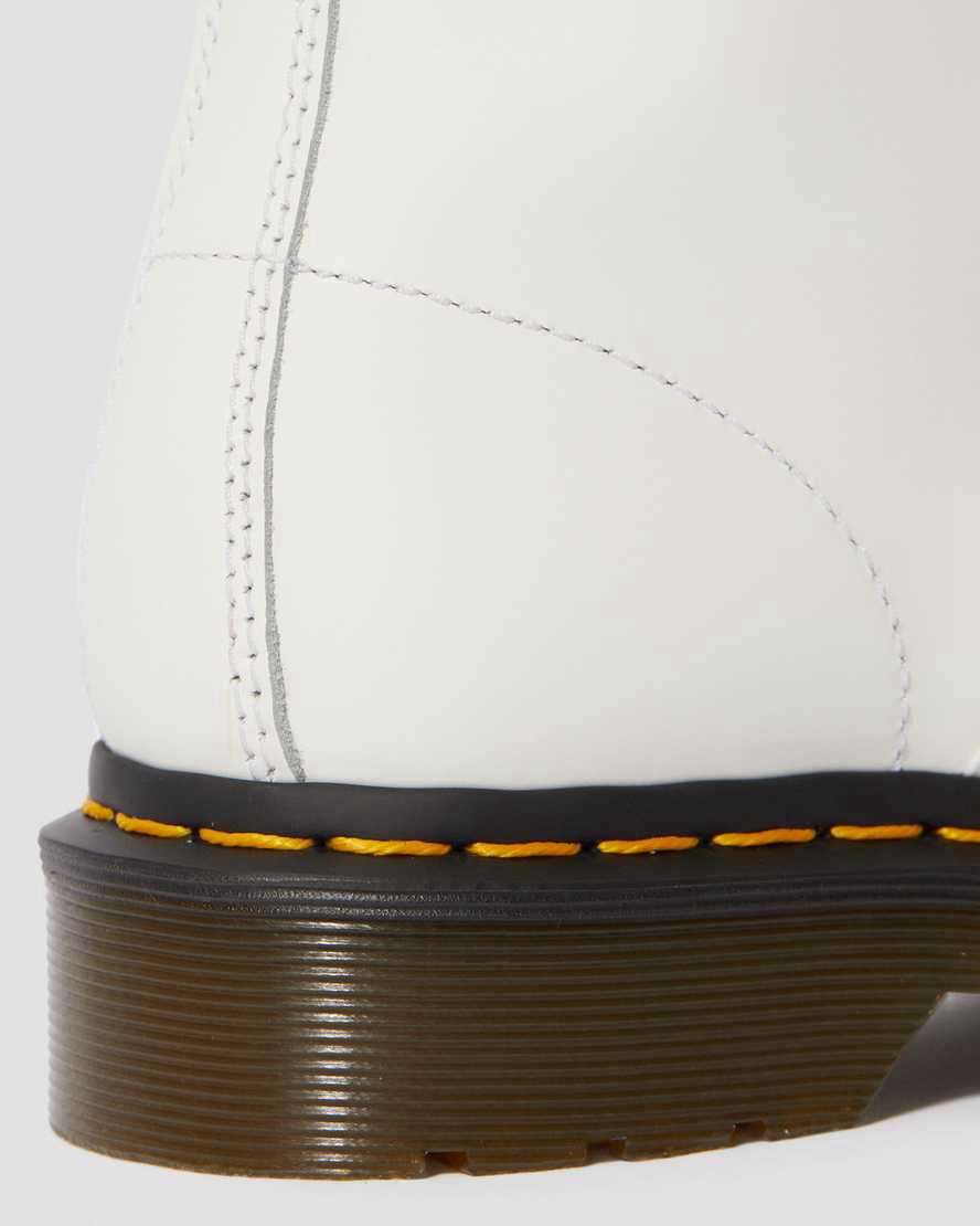 Dr Martens 1460 Smooth Leather Naisten Nauhasaappaat Valkoinen  Suomi |  8519OBUEJ