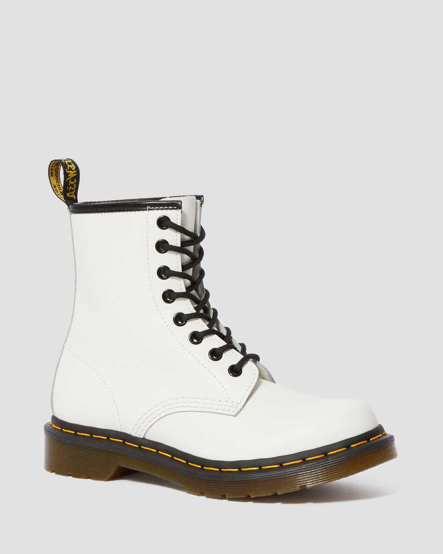 Dr Martens 1460 Smooth Leather Naisten Nauhasaappaat Valkoinen  Suomi |  8519OBUEJ