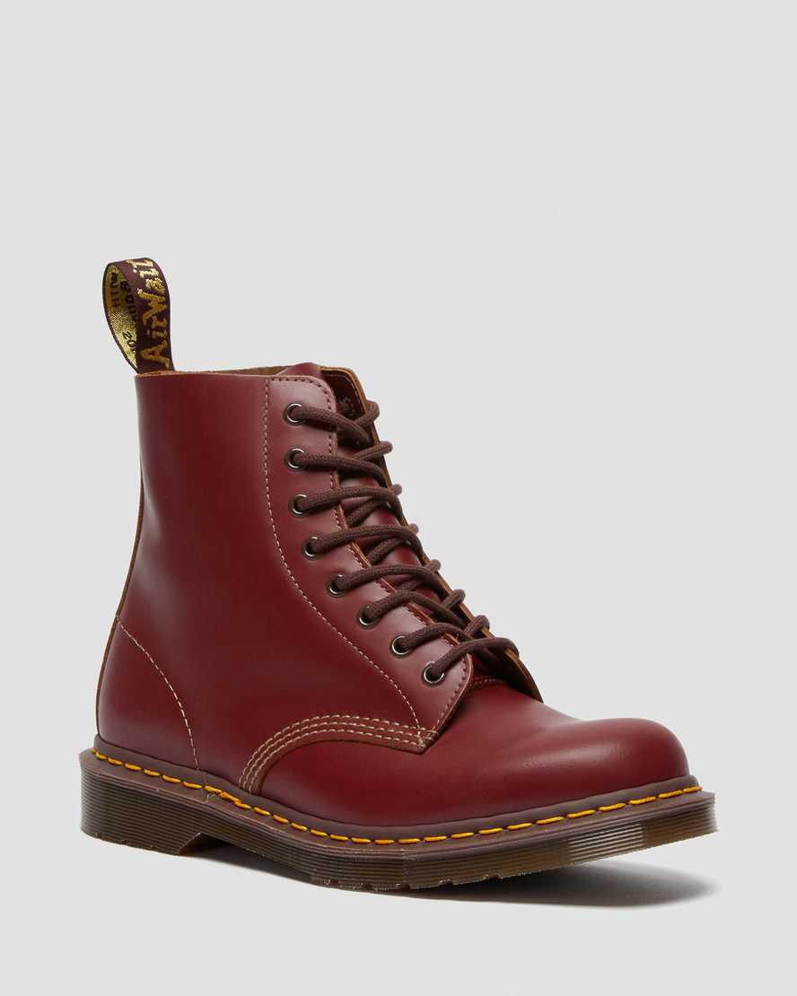 Dr Martens 1460 Vintage Made in England Lace Up Miesten Nilkkurit Punainen  Suomi |  3058EMCRF