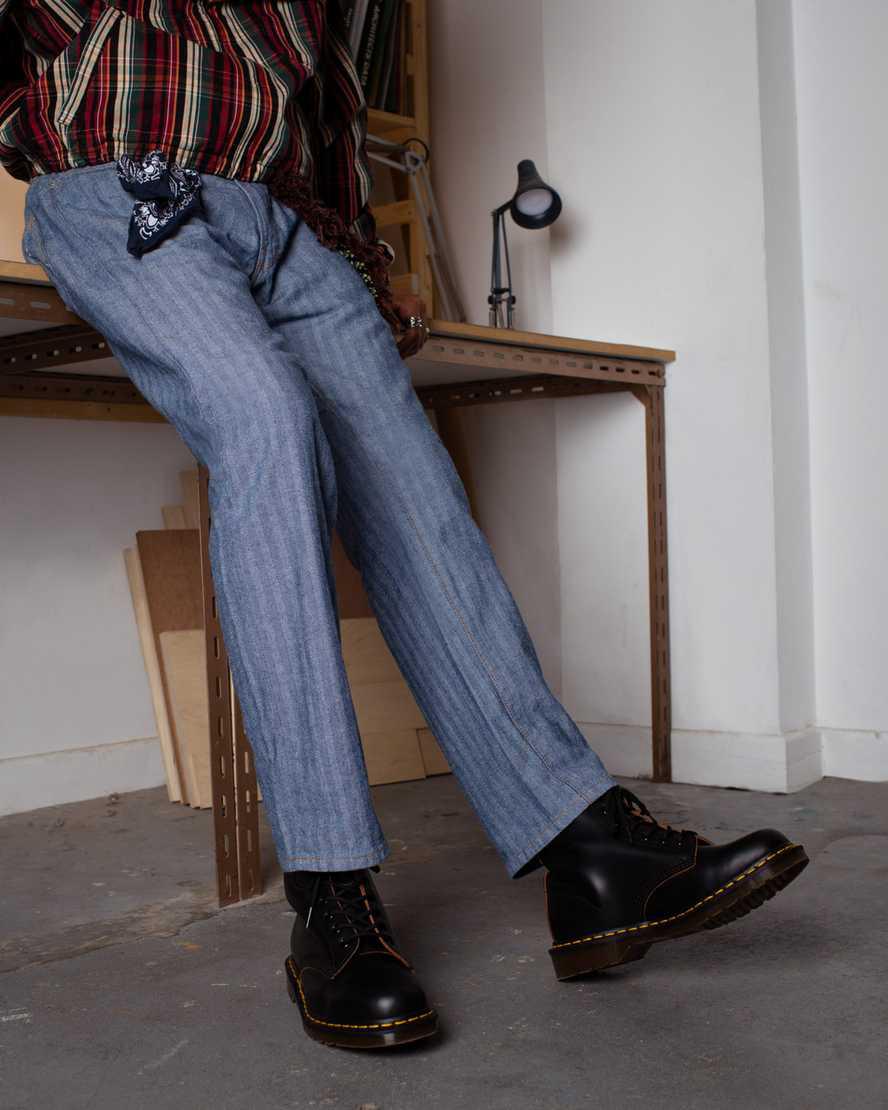 Dr Martens 1460 Vintage Made in England Naisten Nauhasaappaat Mustat  Suomi |  7056OGUTA