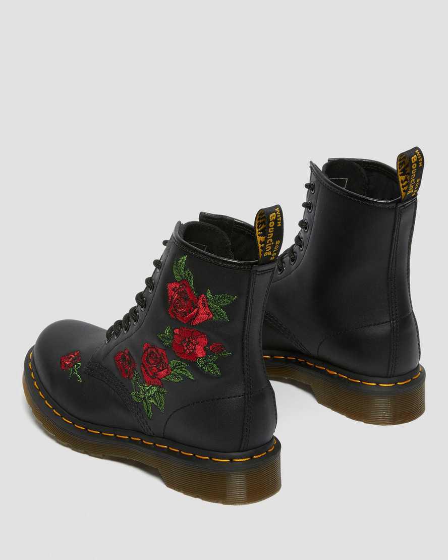 Dr Martens 1460 Vonda Floral Leather Naisten Nauhasaappaat Mustat  Suomi |  4219JMYTV