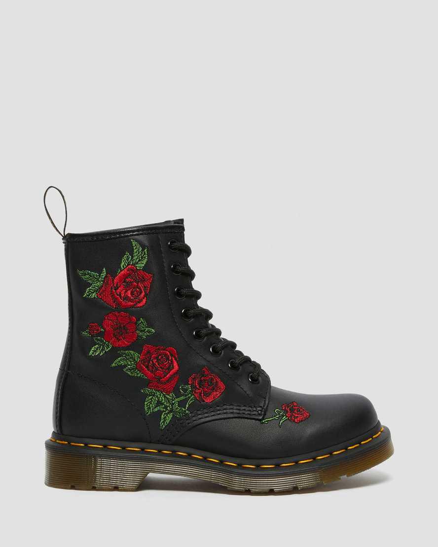 Dr Martens 1460 Vonda Floral Leather Naisten Nauhasaappaat Mustat  Suomi |  4219JMYTV
