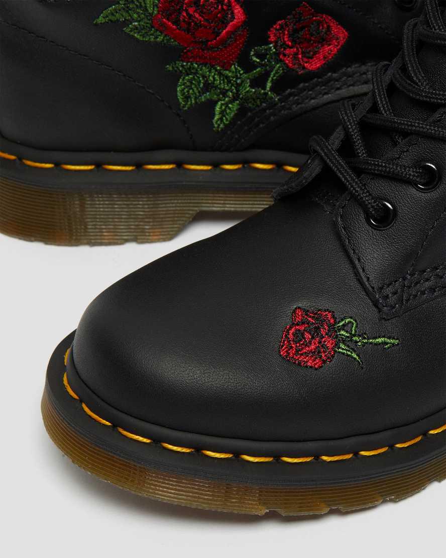 Dr Martens 1460 Vonda Floral Leather Naisten Nauhasaappaat Mustat  Suomi |  4219JMYTV
