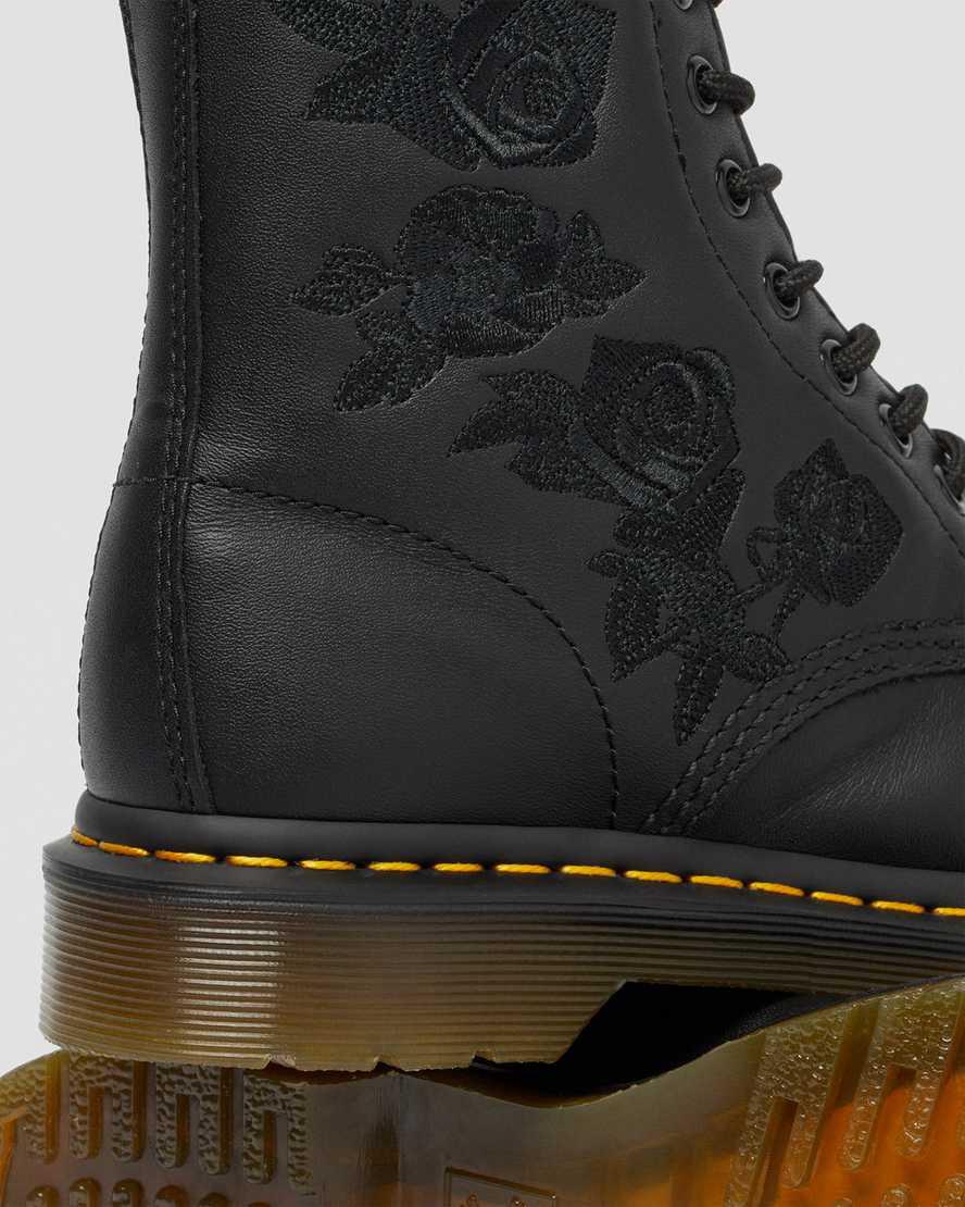 Dr Martens 1460 Vonda Mono Floral Naisten Nilkkurit Mustat  Suomi |  3920LHMPB