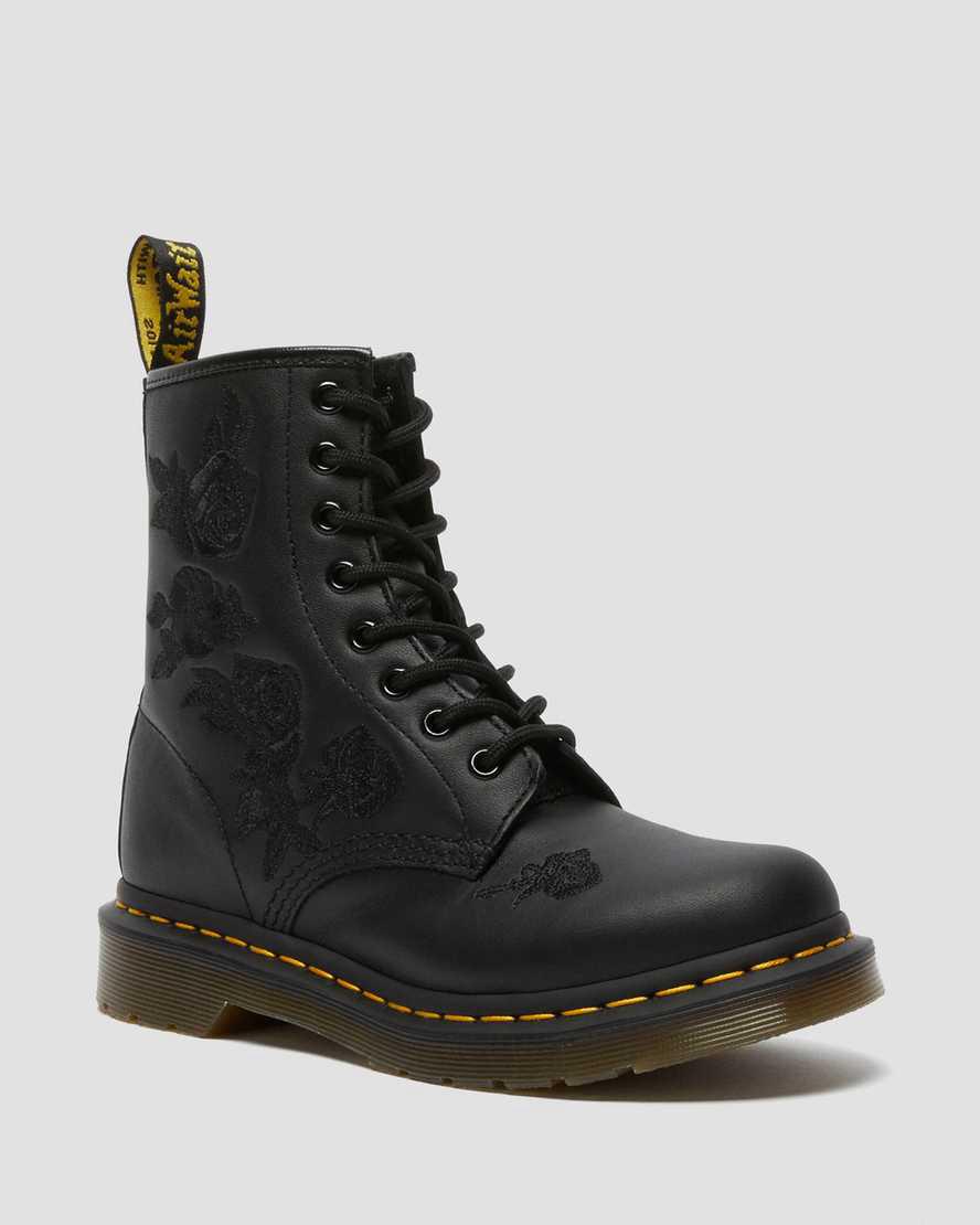Dr Martens 1460 Vonda Mono Floral Naisten Nilkkurit Mustat  Suomi |  3920LHMPB
