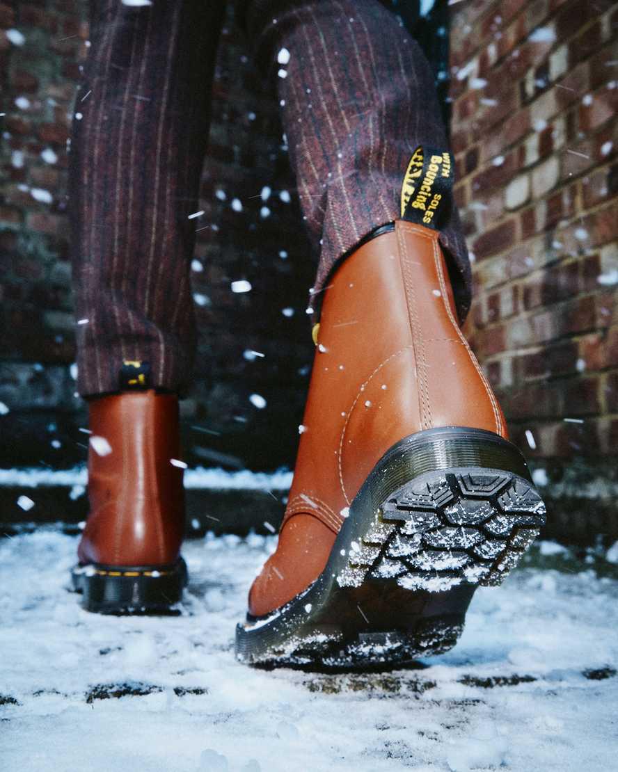 Dr Martens 1460 Wintergrip Leather Lace Up Miesten Talvisaappaat Ruskea  Suomi |  4907XNBPI