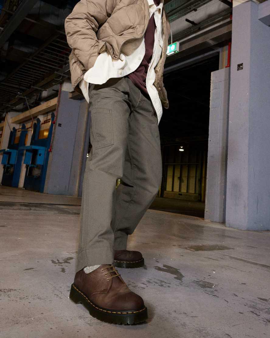 Dr Martens 1461 Bex Crazy Horse Leather Miesten Oxford Kengät Tummanruskea  Suomi |  6483RVPAF