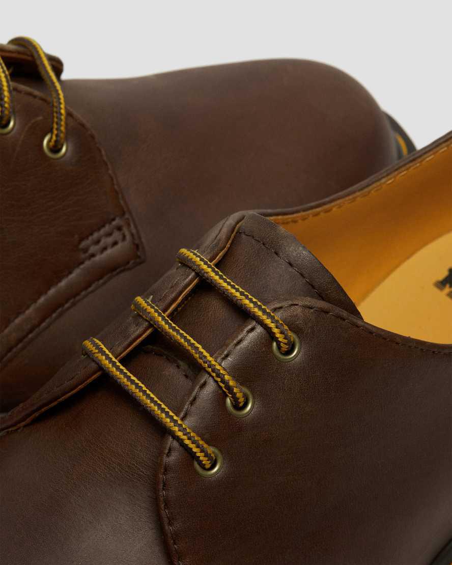 Dr Martens 1461 Bex Crazy Horse Leather Miesten Oxford Kengät Tummanruskea  Suomi |  6483RVPAF
