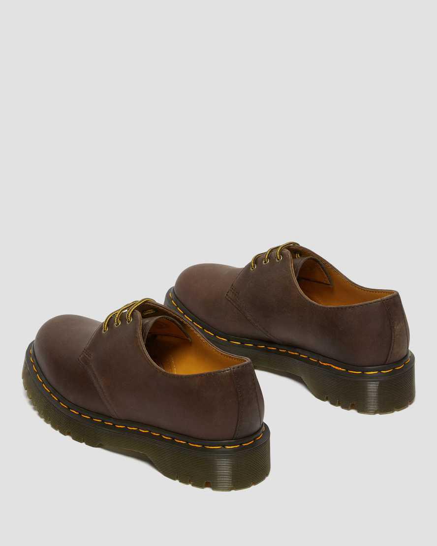 Dr Martens 1461 Bex Crazy Horse Leather Miesten Oxford Kengät Tummanruskea  Suomi |  6483RVPAF