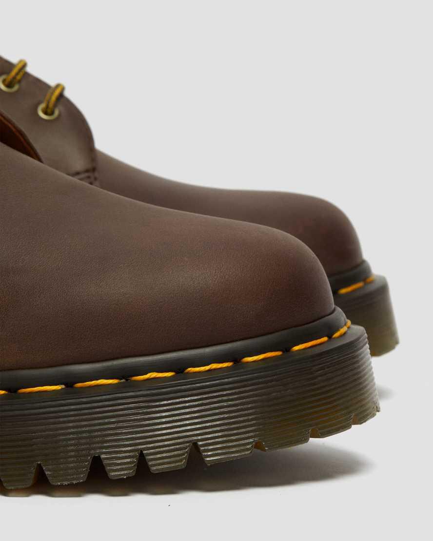 Dr Martens 1461 Bex Crazy Horse Leather Miesten Oxford Kengät Tummanruskea  Suomi |  6483RVPAF