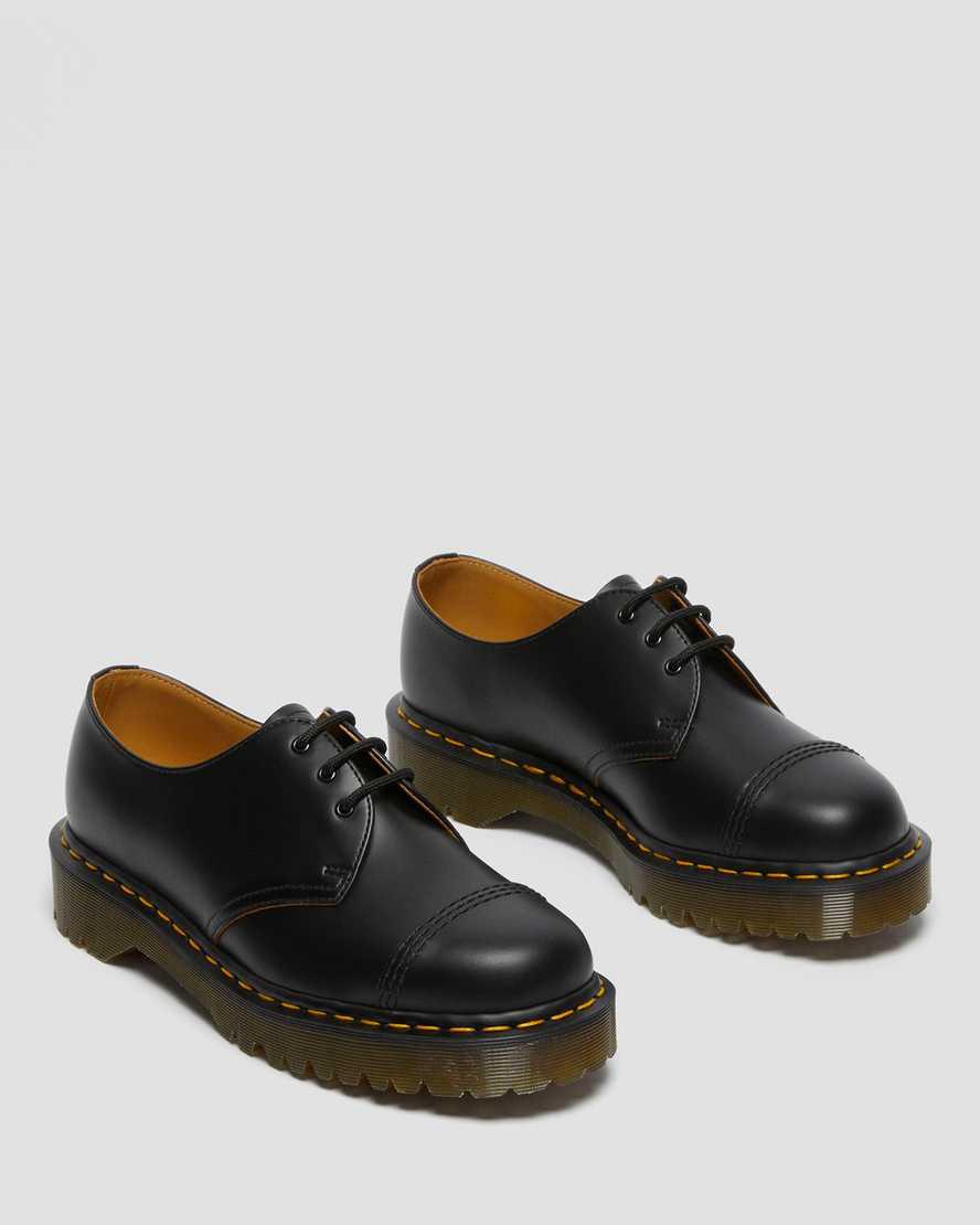 Dr Martens 1461 Bex Made in England Toe Cap Naisten Oxford Kengät Mustat  Suomi |  1320MQGYN