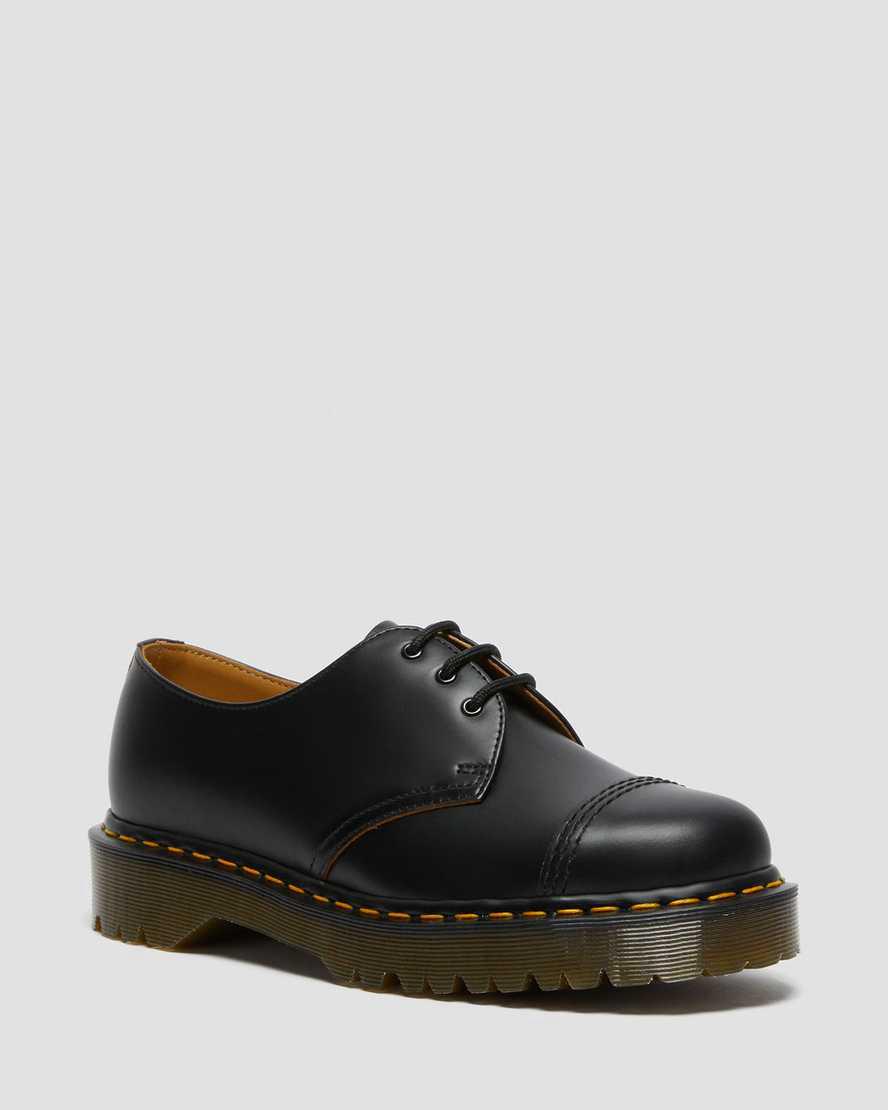 Dr Martens 1461 Bex Made in England Toe Cap Naisten Oxford Kengät Mustat  Suomi |  1320MQGYN
