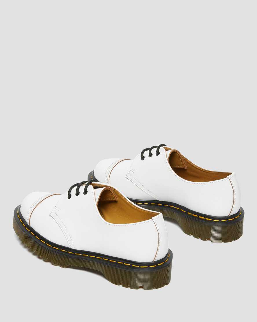 Dr Martens 1461 Bex Made in England Toe Cap Naisten Oxford Kengät Valkoinen  Suomi |  6041DZJVH