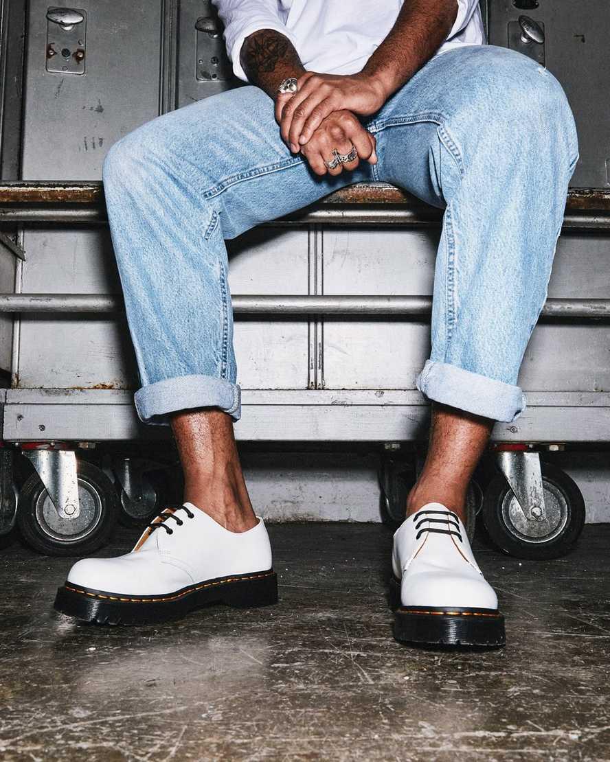 Dr Martens 1461 Bex Smooth Leather Oxford Naisten Platform Kengät Valkoinen  Suomi |  0728EXUTO