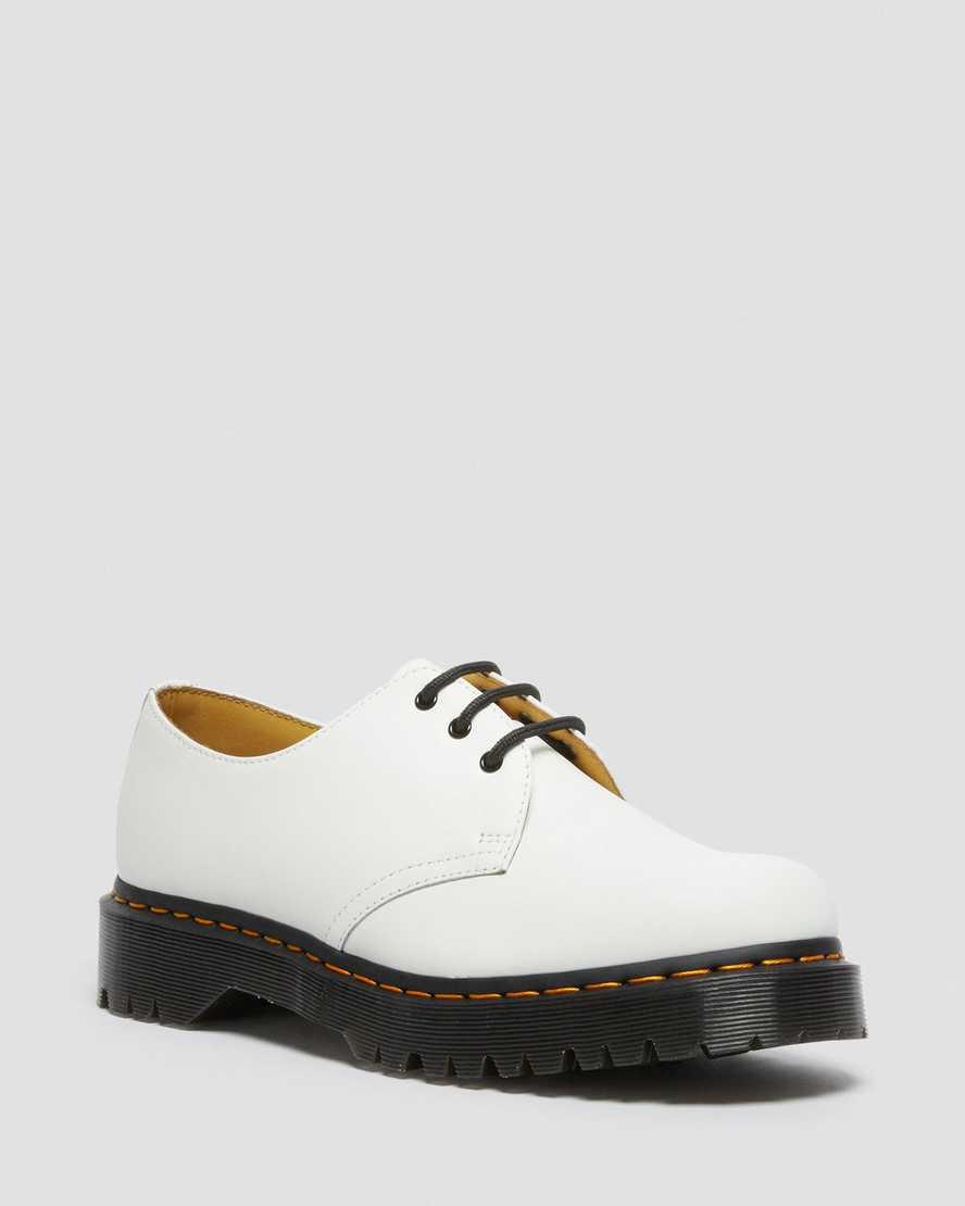 Dr Martens 1461 Bex Smooth Leather Oxford Naisten Platform Kengät Valkoinen  Suomi |  0728EXUTO
