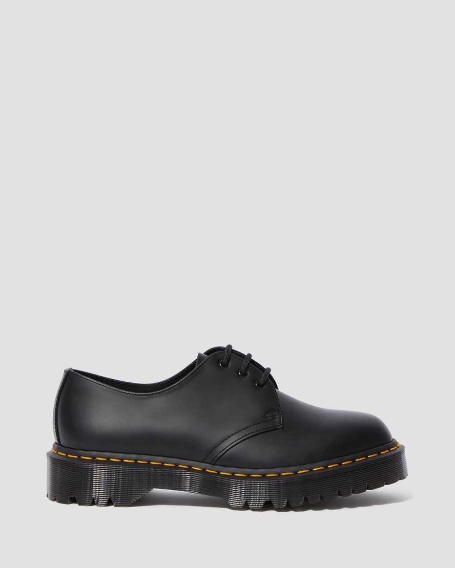 Dr Martens 1461 Bex Smooth Leather Oxford Miesten Platform Kengät Mustat  Suomi |  6857WVAOH