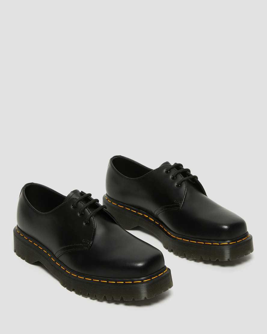 Dr Martens 1461 Bex Squared Toe Leather Miesten Oxford Kengät Mustat  Suomi |  9602FZGSO