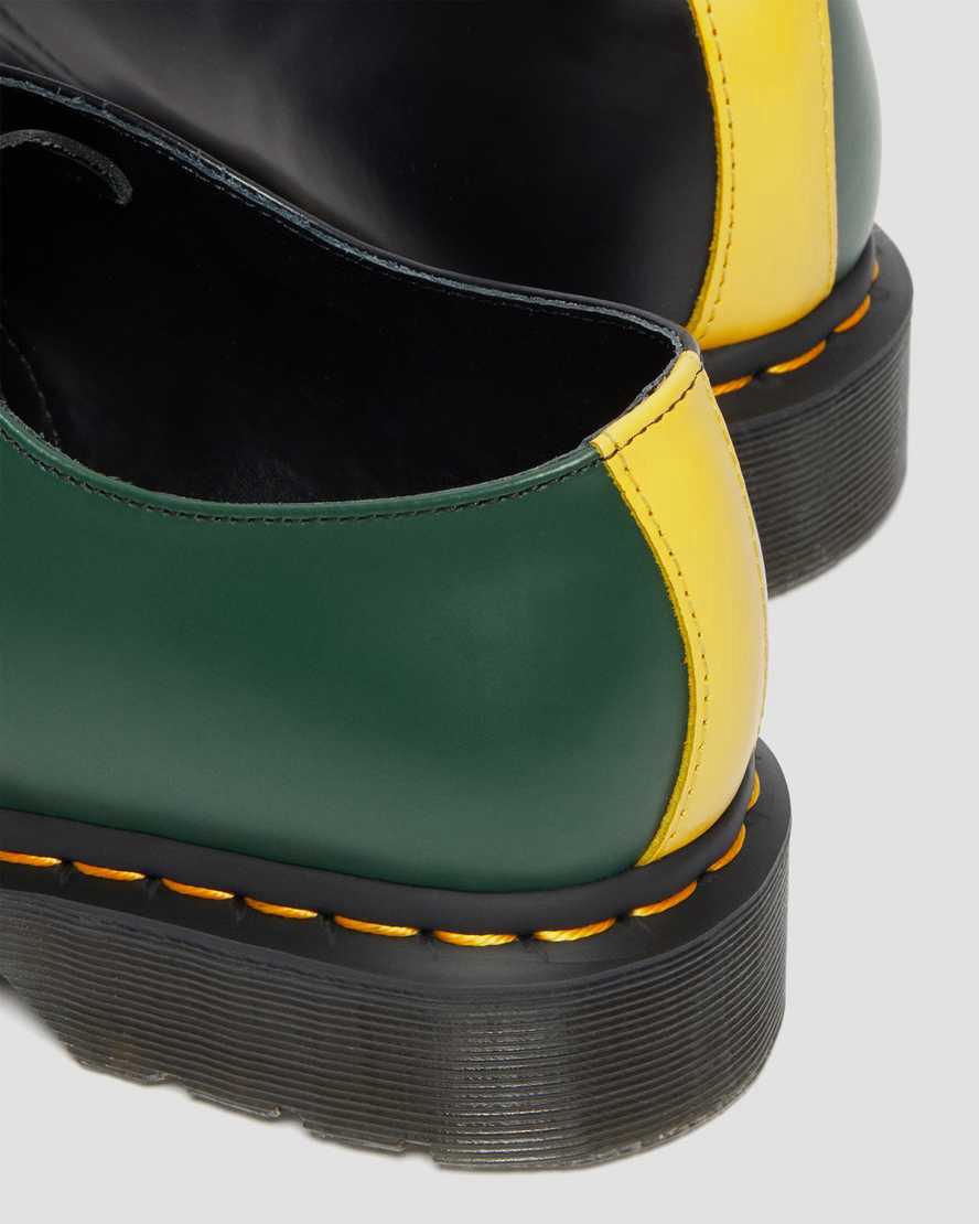 Dr Martens 1461 Contrast Smooth Leather Miesten Oxford Kengät Mustat  Suomi |  7183PRUBZ