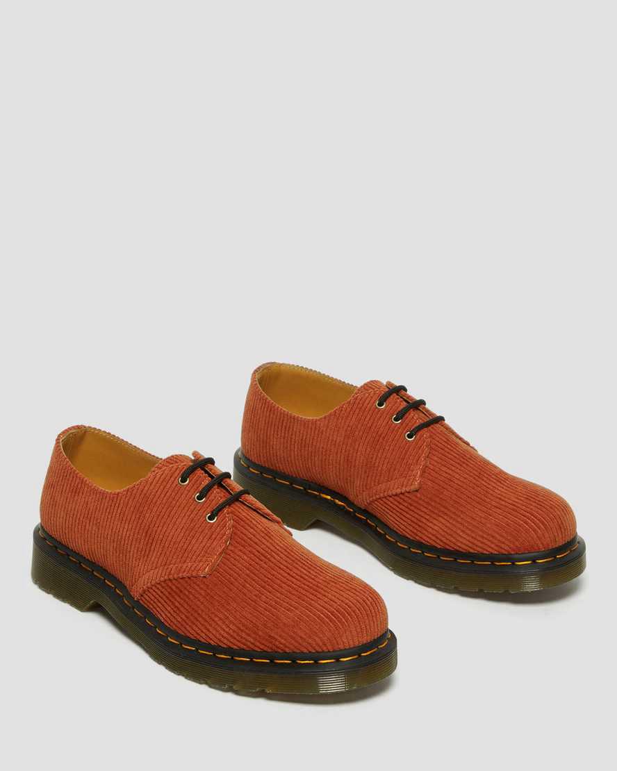 Dr Martens 1461 Corduroy Miesten Oxford Kengät Oranssi  Suomi |  7394YNTWZ