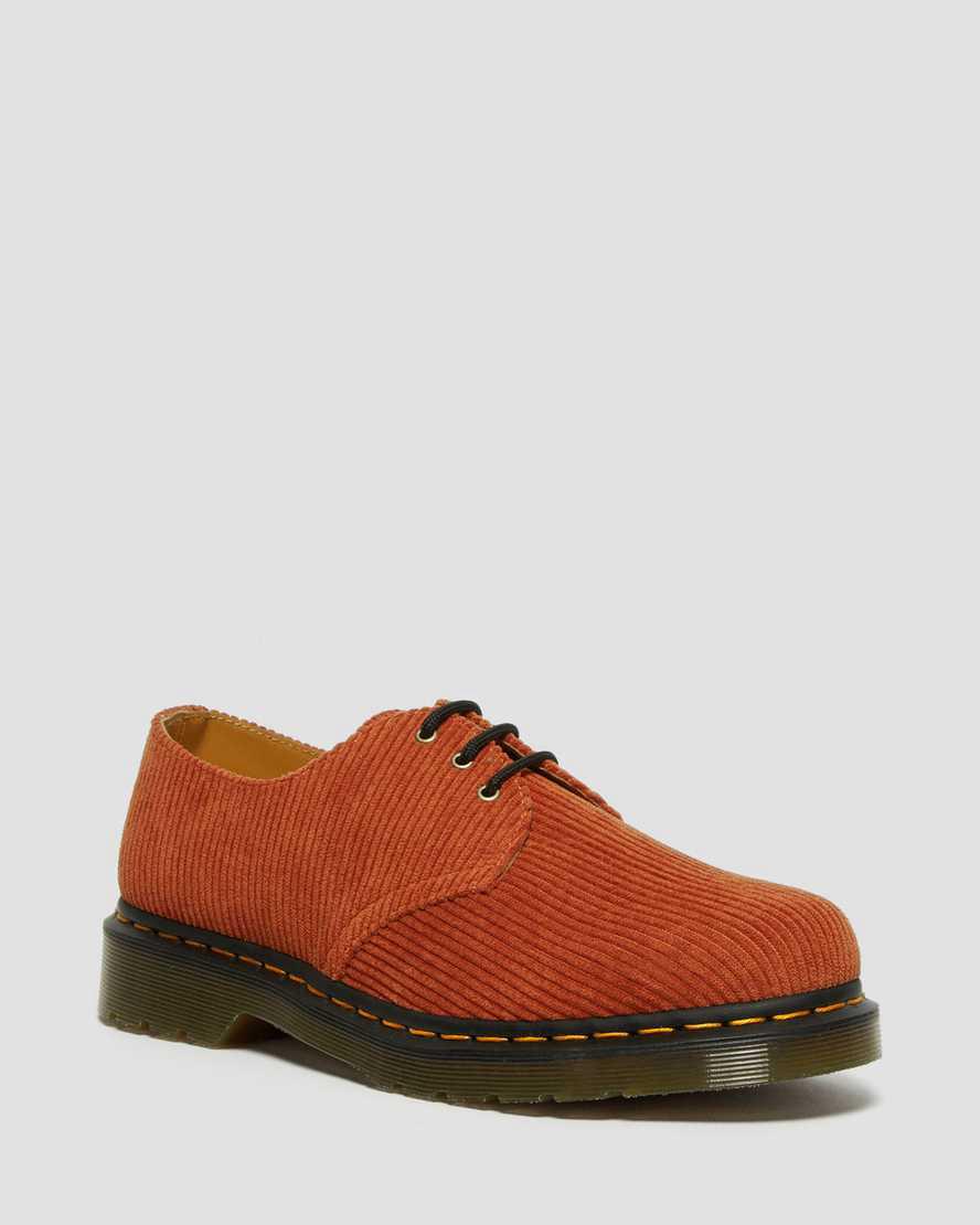 Dr Martens 1461 Corduroy Miesten Oxford Kengät Oranssi  Suomi |  7394YNTWZ