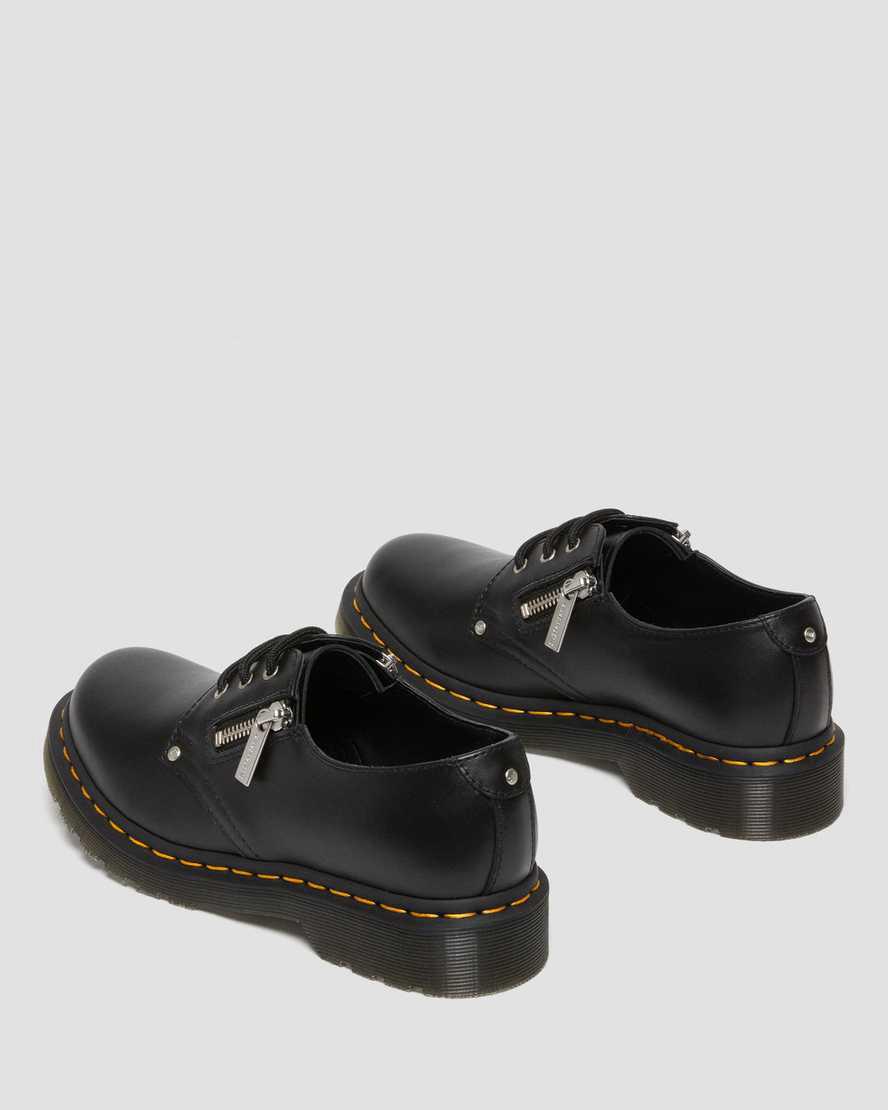 Dr Martens 1461 Double Zip Leather Naisten Oxford Kengät Mustat  Suomi |  9134YXODE