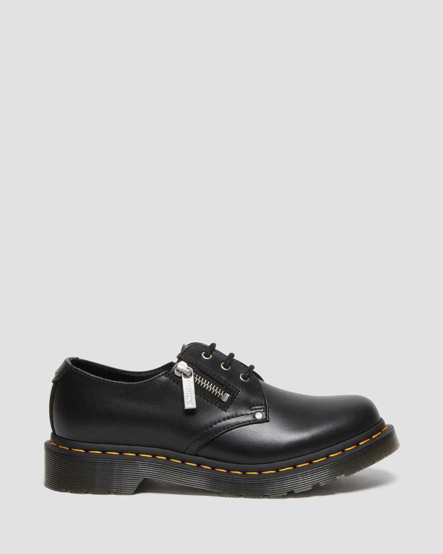 Dr Martens 1461 Double Zip Leather Naisten Oxford Kengät Mustat  Suomi |  9134YXODE