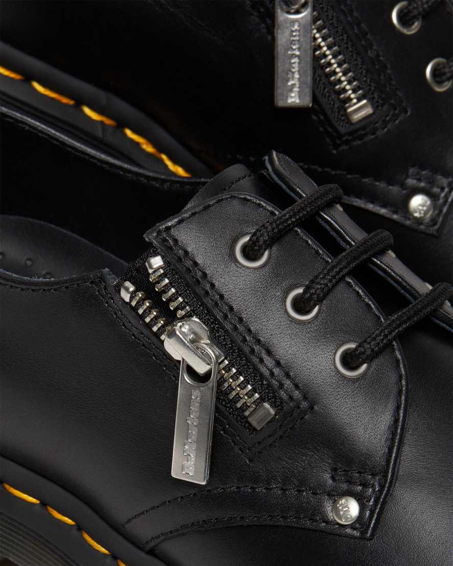 Dr Martens 1461 Double Zip Leather Naisten Oxford Kengät Mustat  Suomi |  9134YXODE