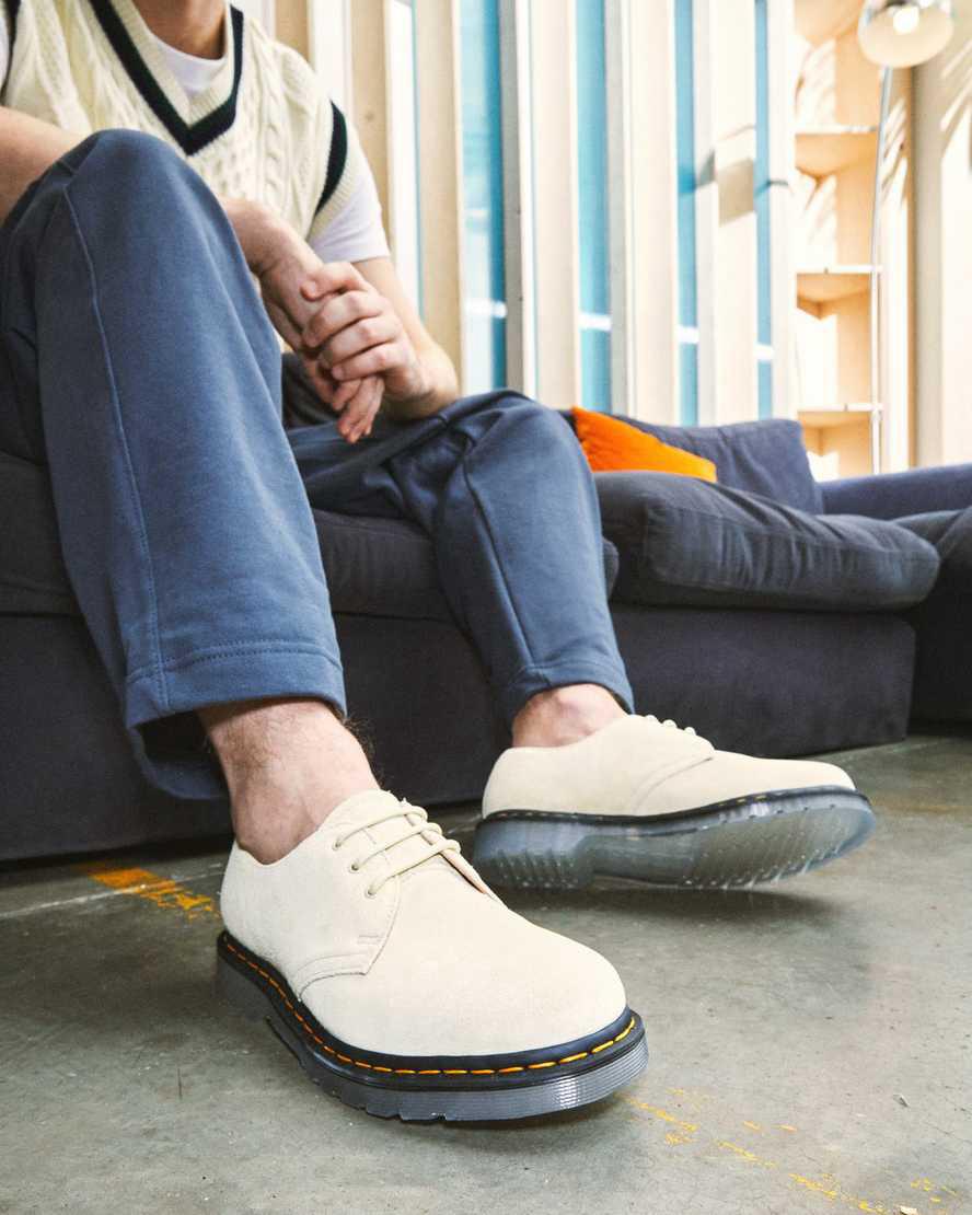 Dr Martens 1461 Iced Suede Miesten Oxford Kengät Khaki Kerma  Suomi |  2709IZQTY
