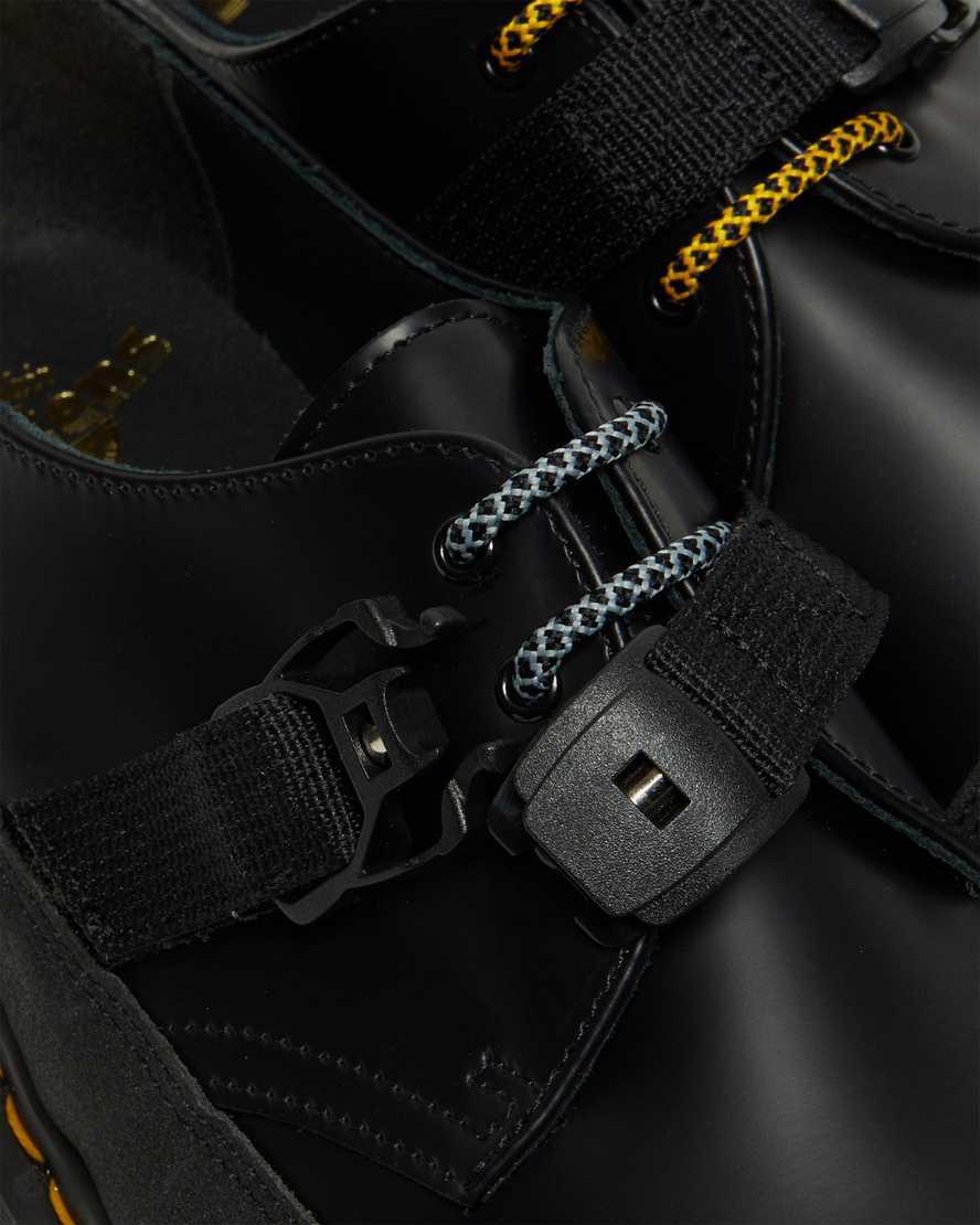 Dr Martens 1461 Made In England Bex Tech Smooth Leather Naisten Oxford Kengät Black/Dual Original  Suomi |  3852NCFUG