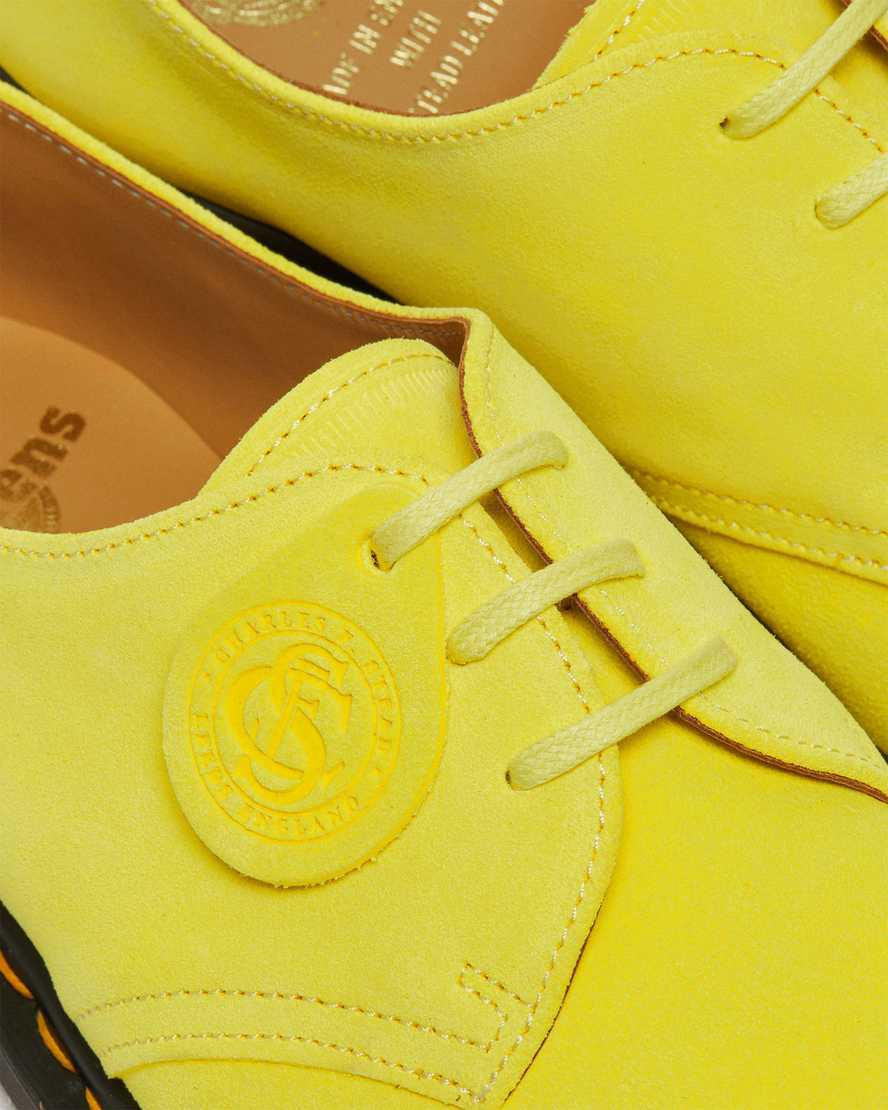 Dr Martens 1461 Made in England Buck Suede Naisten Oxford Kengät Keltainen  Suomi |  4893LBUPD