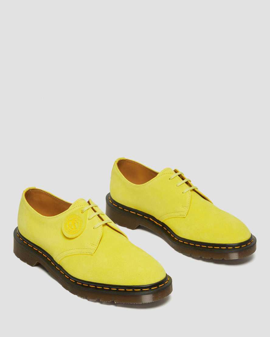 Dr Martens 1461 Made in England Buck Suede Naisten Oxford Kengät Keltainen  Suomi |  4893LBUPD