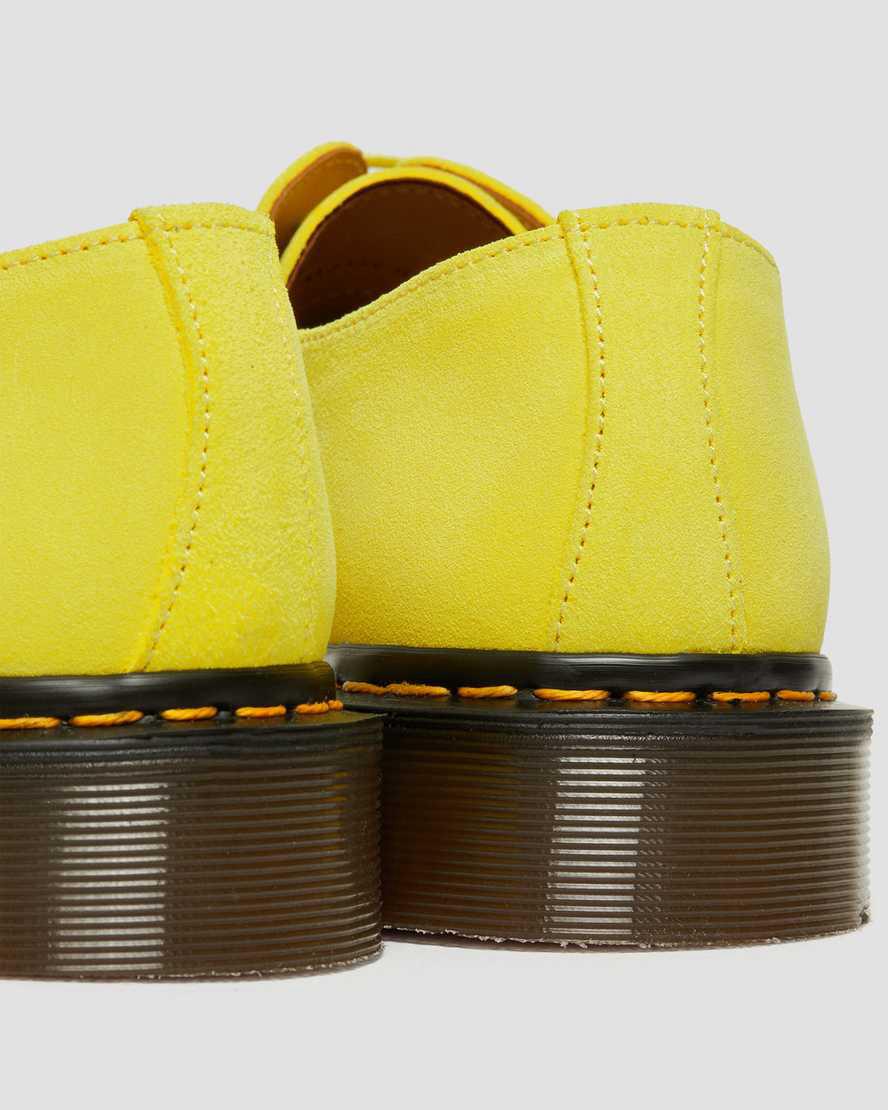 Dr Martens 1461 Made in England Buck Suede Naisten Oxford Kengät Keltainen  Suomi |  4893LBUPD