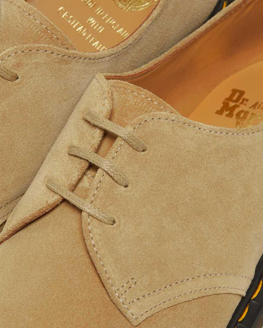 Dr Martens 1461 Made in England Buck Suede Naisten Oxford Kengät Beige  Suomi |  8401BRGFV