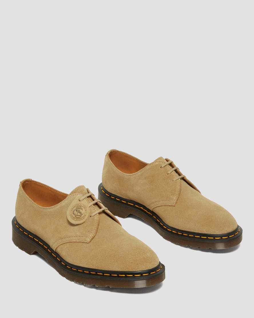 Dr Martens 1461 Made in England Buck Suede Naisten Oxford Kengät Beige  Suomi |  8401BRGFV
